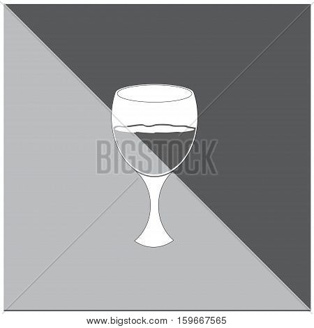Color Two Glasses Of Wine a Dark Color Scheme