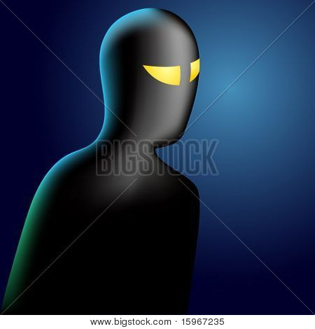 양식에 일치 시키는 도둑의 벡터 일러스트 레이 션