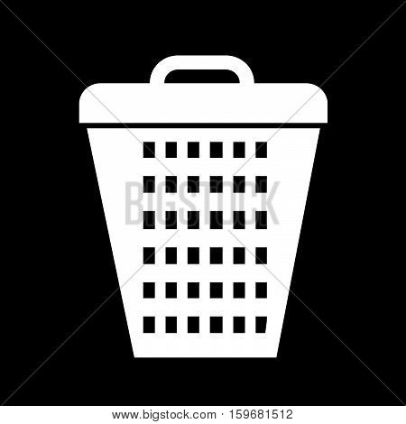 An Images Of Trash Bin Icon Illustration Design