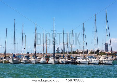 This is Yacht Pier in Zygi Marina. Cyprus.