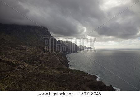 Gran Canaria, Steep Cliffs Of North West Coast