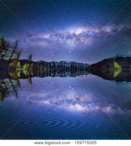 Milky way at Glentanner campsite, New Zealand