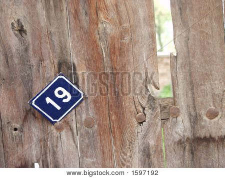 19 の壁の家の番号