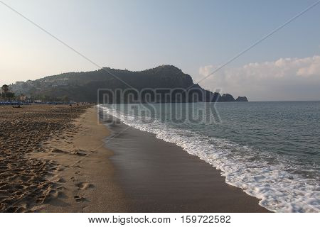 Alanya - the beach of Cleopatra / Alanya is one of most popular seaside resorts in Turkey