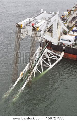 The Pipelaying Barge