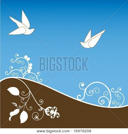 uccelli in volo