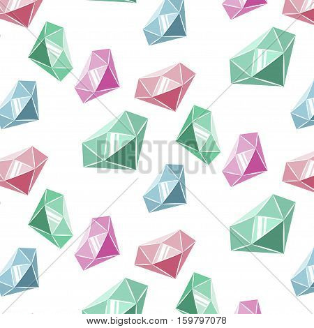 Seamless vactor pattern of diamonds for your design, textile, for the web
