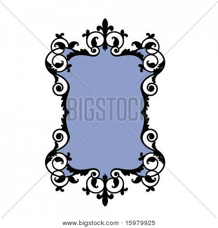 Вставка богато рамка blue