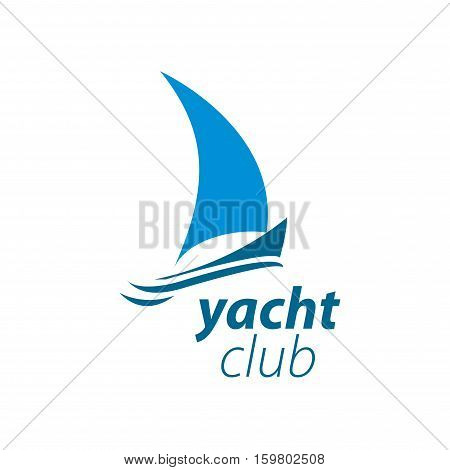 pattern design logo yacht. Vector illustration of icon