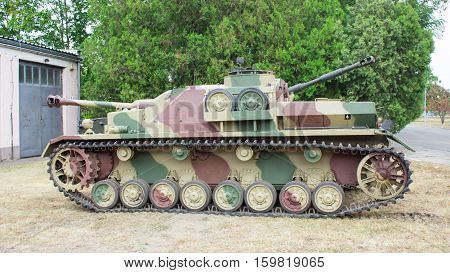Poland, Poznań -october 1, 2016. Stug Iv - German Self-propelled Gun Of World War Ii.