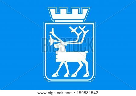 Flag of Tromso is a city and municipality in Troms county Norway