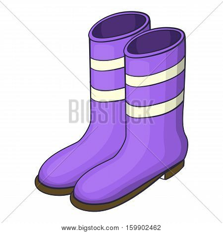 Work boots icon. Cartoon illustration of work boots vector icon for web design