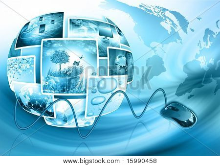 Fernsehen und Internet-Produktion-Technologie-Konzept