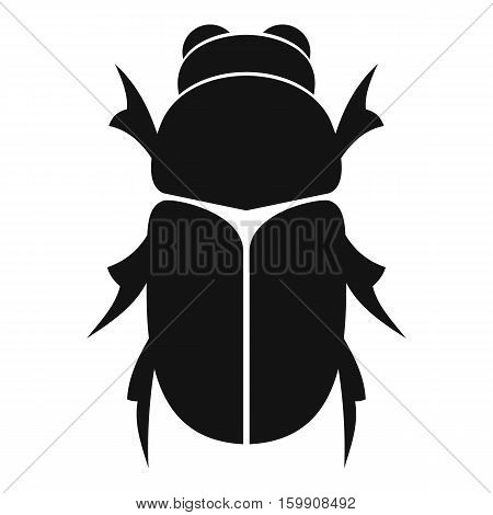 Chafer beetle icon. Simple illustration of chafer beetle vector icon for web
