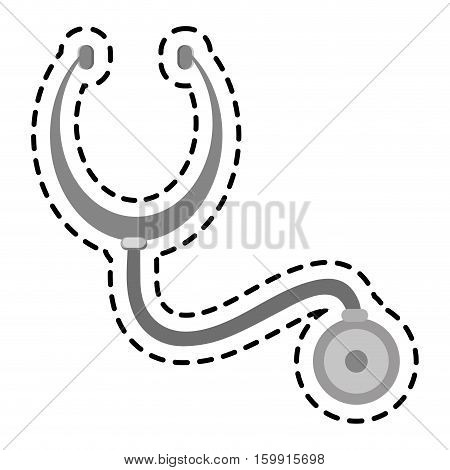 Stethoscope icon. Medical health care hospital and emergency theme. Isolated design. Vector illustration