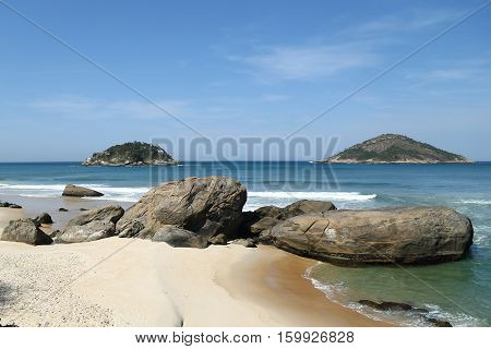 Grumari Beach in the West Zone of Rio de Janeiro, Brazil