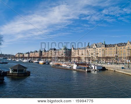 Strandvagen street Stockholm, Sverige