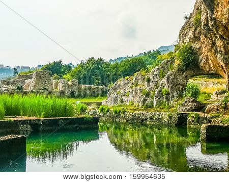 Hdr Ruins Of Villa Tiberio In Sperlonga