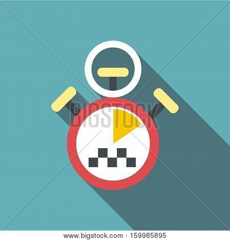 Taximeter icon. Flat illustration of taximeter vector icon for web