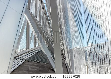 Steel structure of ski jumping hill Holmenkollen