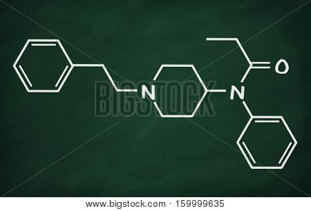 Structural Model Of Fentanyl