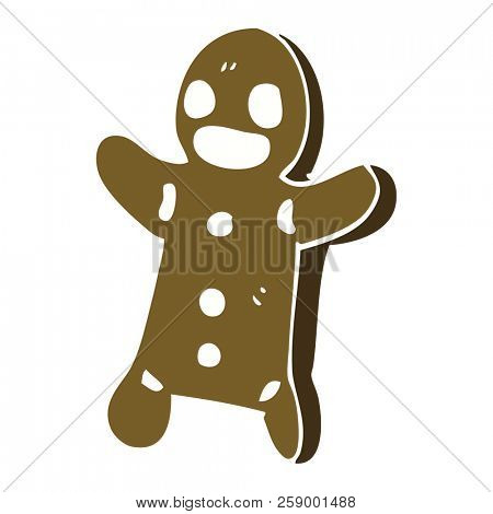 cartoon doodle gingerbread man