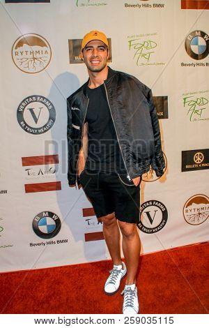 Jencarlos Canela arrives at the The Art Of Social Media EMMY Gifting Lounge at the Waldorf Astoria Hotel, Beverly Hills, CA on Sept. 15, 2018.