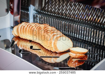Automatic Bread Slicer With Big Sliced Loaf