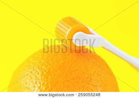Derma Roller For Medical Micro Needling Therapy. Tool Also Known As: Derma Roller, Mesoroller, Meso-