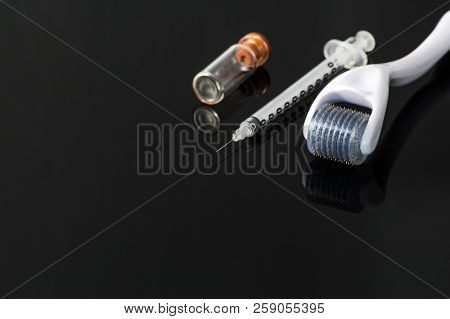 Derma Roller For Medical Micro Needling Therapy. Tool Also Known As: Derma Roller, Mesoroller, Meso-