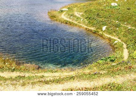 Photo Of Nature - Clear Natural Water In Lake Psenodah In North Caucasus Mountains.