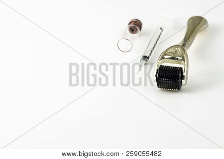 Derma Roller For Medical Micro Needling Therapy. Tool Also Known As: Derma Roller, Mesoroller, Meso-