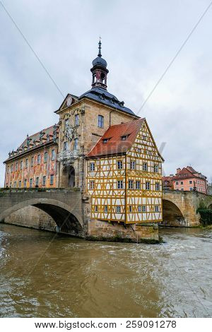 Old Town House Bamberg Bavaria Germany Europe