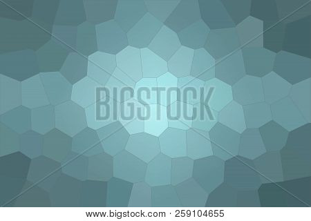 Abstract Illustration Of Wintergreen Pastel Big Hexagon Background, Digitally Generated