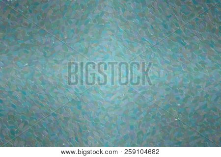 Abstract Illustration Of Wintergreen Long Dots Pointillism Background, Digitally Generated