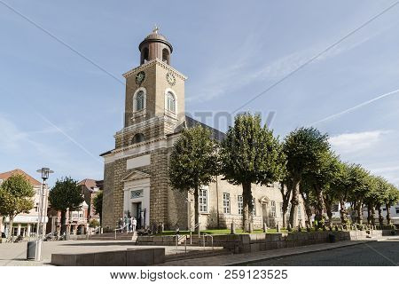 Marienkirche (st. Mary's Church) In The Old Town Of Husum, The Capital Of Nordfriesland And Birthpla