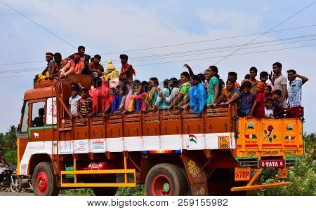 Anaipatti, Tamilnadu - India - September 15 2018: Vinayagar Chaturthi