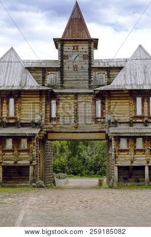 The General Plan Of The Wooden Fortress Abalak Built Of Logs