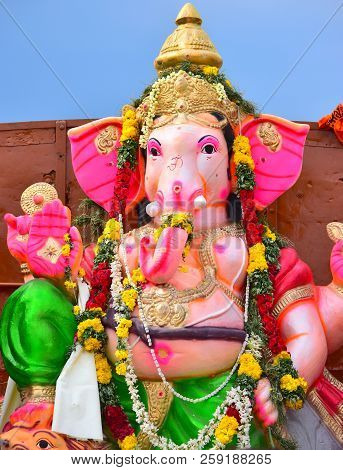 Anaipatti, Tamilnadu - India - September 15 2018: The Ten Day Ganesha Festival