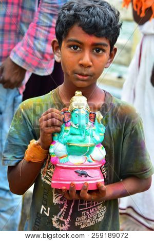 Anaipatti, Tamilnadu - India - September 15 2018: Ganesha Chaturthi Celebrations