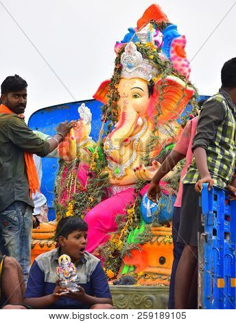 Anaipatti, Tamilnadu - India - September 15 2018: Vinayaka Chaturthi