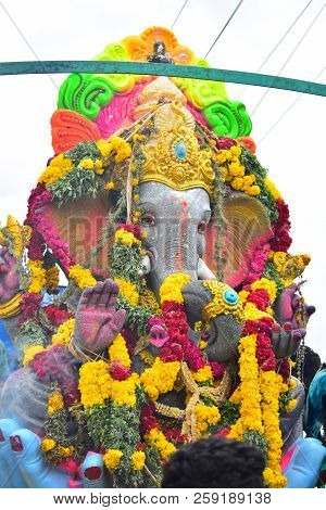 Anaipatti, Tamilnadu - India - September 15 2018: Vinayaka Chaturthi Hindu Festival