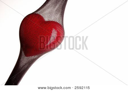 Corazón en una media