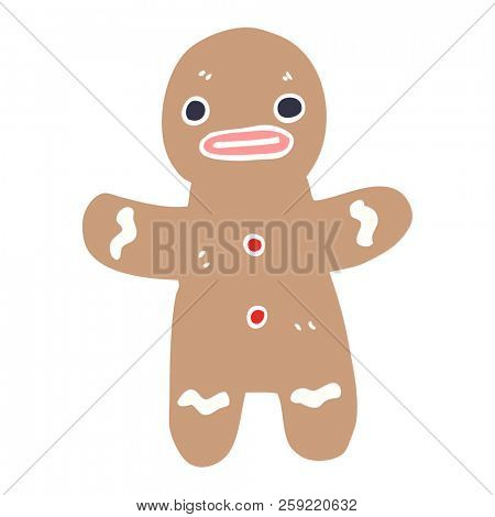 cartoon doodle gingerbread man