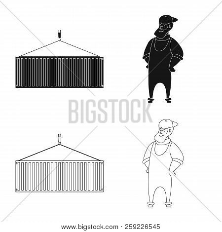 Vector Illustration Of Goods And Cargo Symbol. Collection Of Goods And Warehouse Vector Icon For Sto