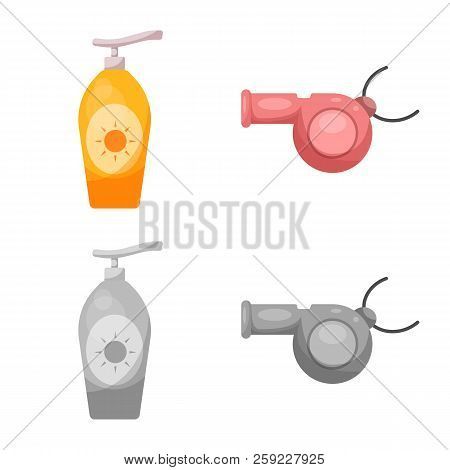 Vector Design Of Pool And Swimming Symbol. Set Of Pool And Activity Stock Vector Illustration.