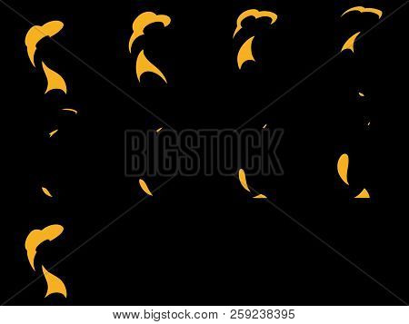Sprite Sheets Fire Loop. Ready For Games Or Cartoon.