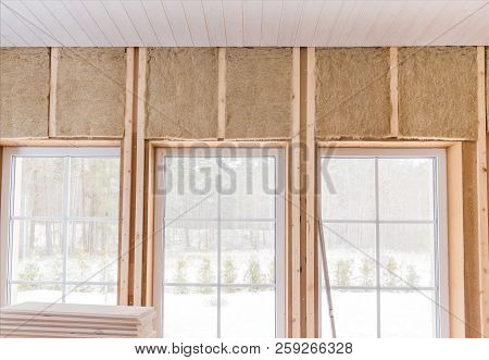 Thermally Insulating Eco-wood Frame House With Wood Fiber Plates And Heat-isolating Natural Hemp Mat