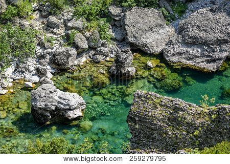 Landscape, Moraca River Canyon In Montenegro. Landscape, Moraca River Canyon In Montenegro.