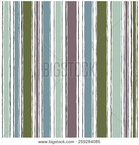 Seamless Pattern With Stripes, Fabric Texture, Wallpaper. Vector Illustration.